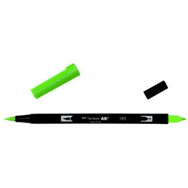 Маркер-кисть brush pen 195 светло-зеленый